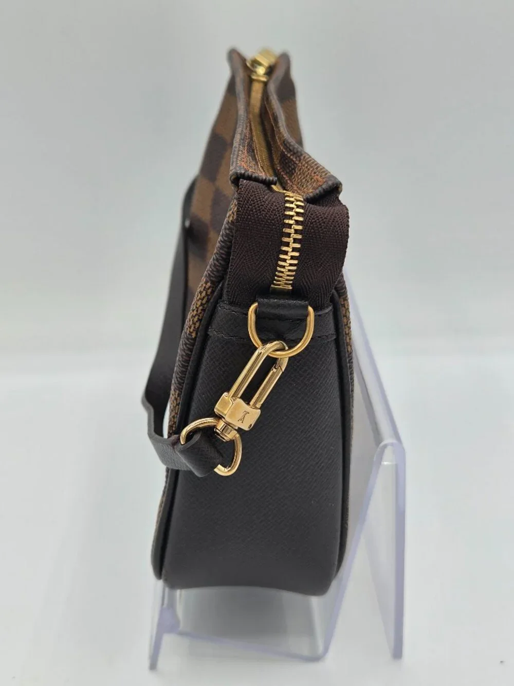 Louis Vuitton Damier Ebene Trousse Make Up Bag Pochette | Vintage | 1998